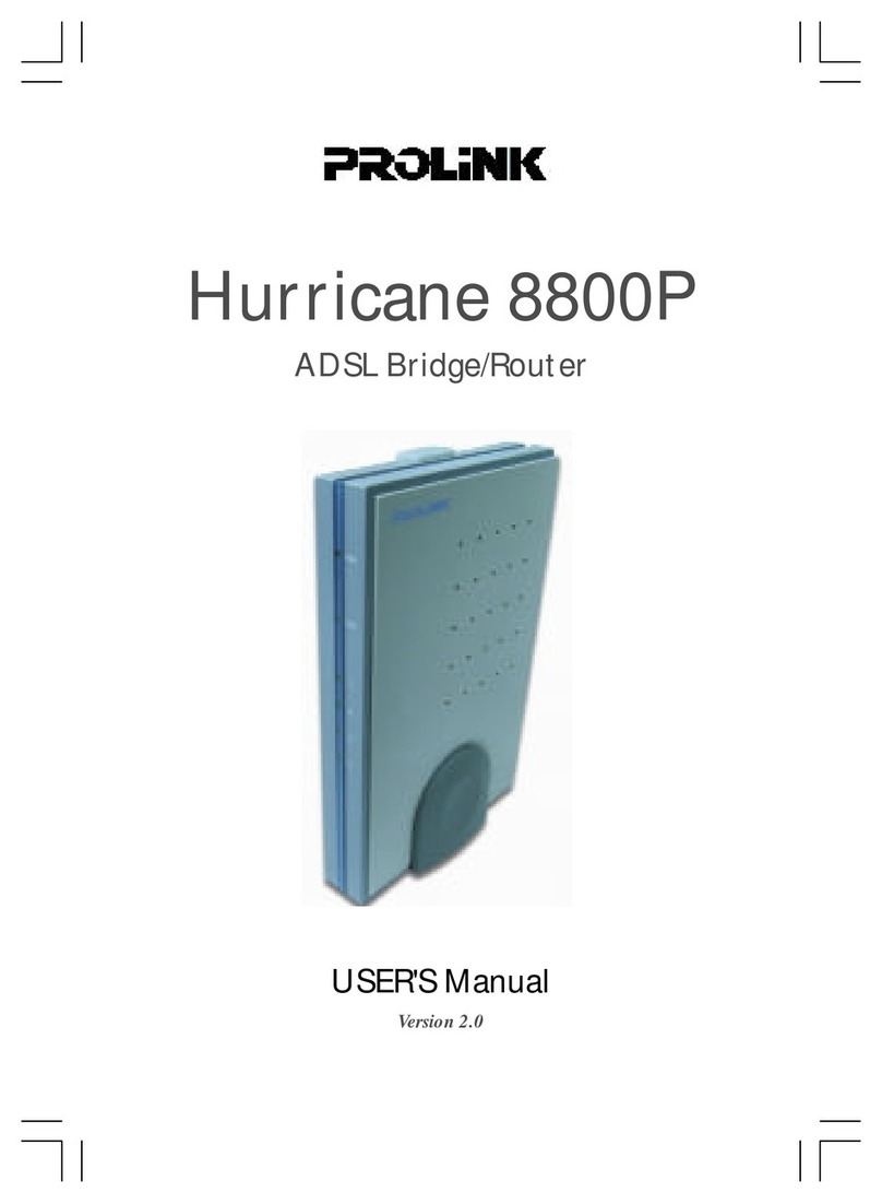 PROLiNK Hurricane 8800P user manual