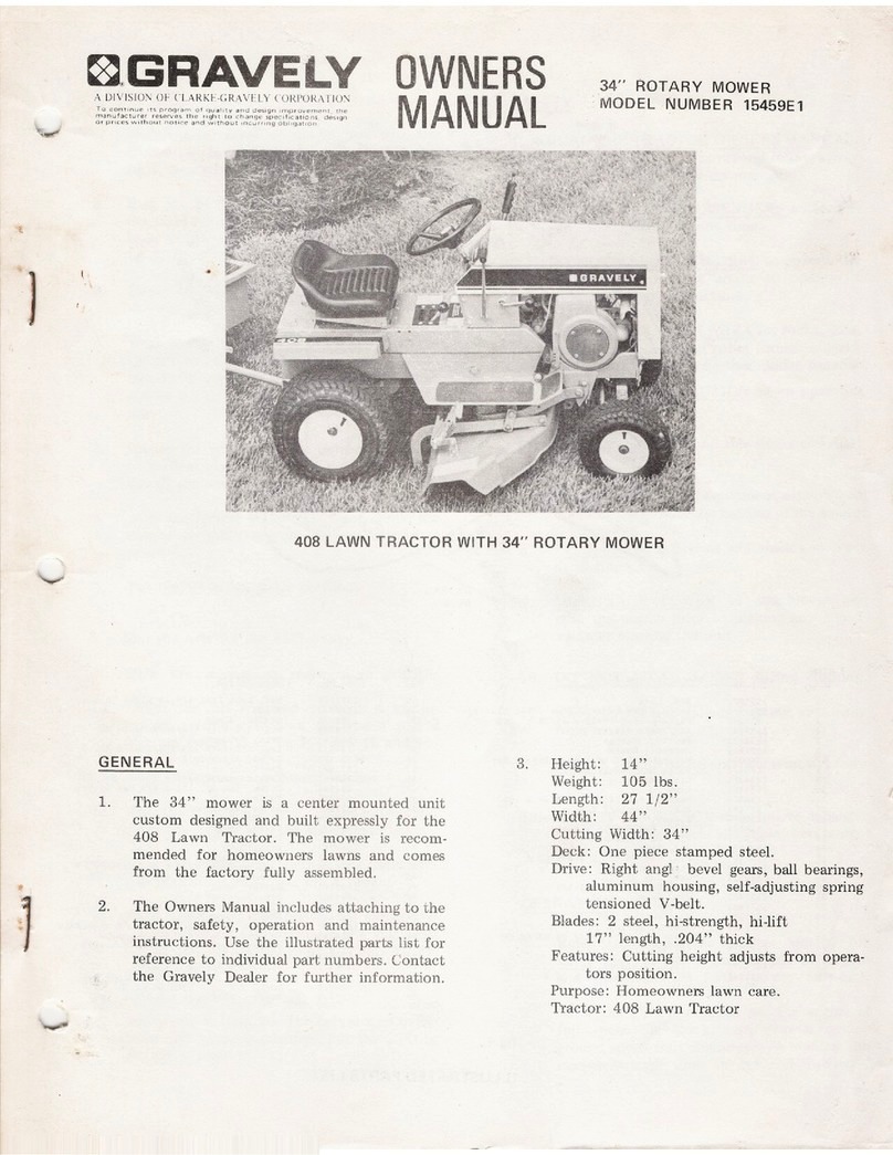 Gravely 15459E1 User manual