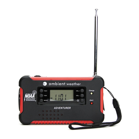 Ambient Weather WR-111B ADVENTURER User manual