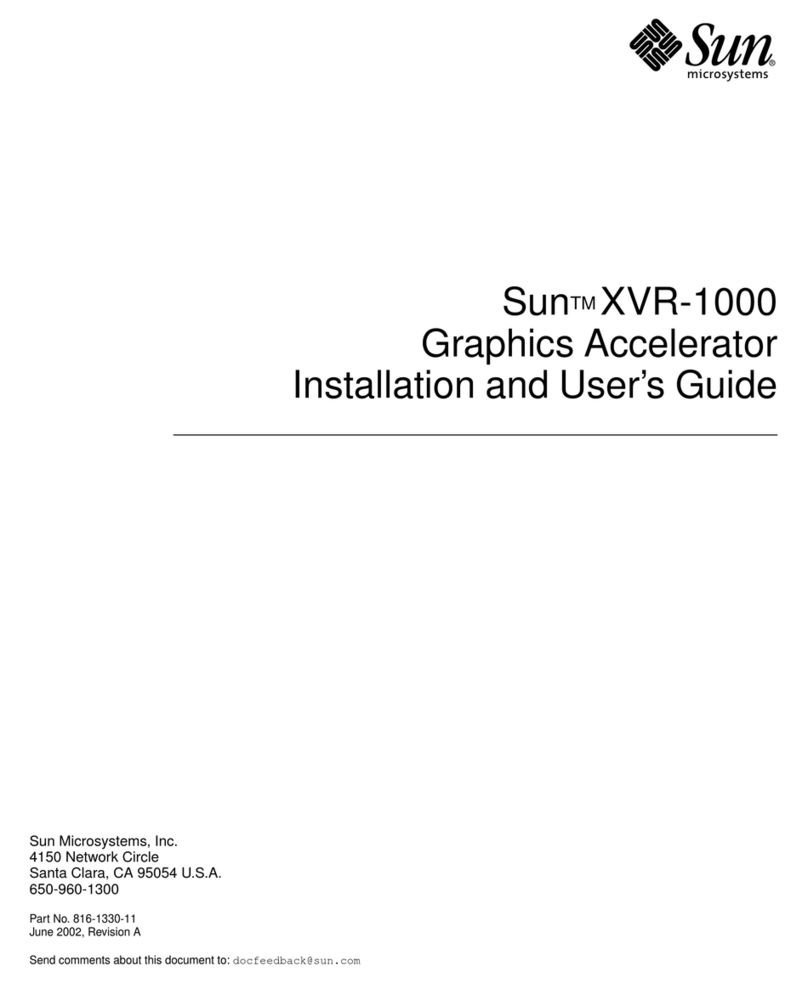 Sun Microsystems XVR-1000 User manual
