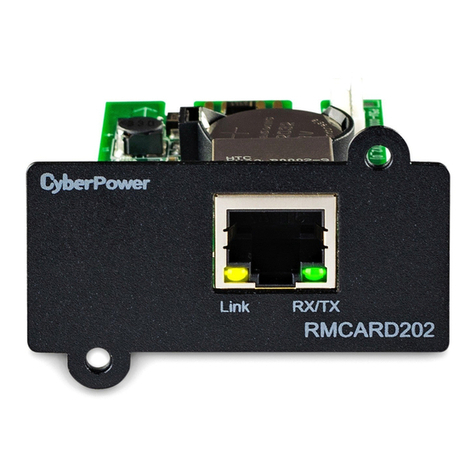 CyberPower RMCARD202 User manual