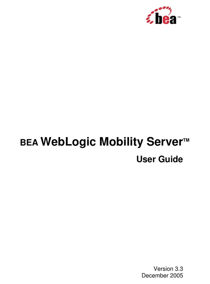 BEA WebLogic Server User manual