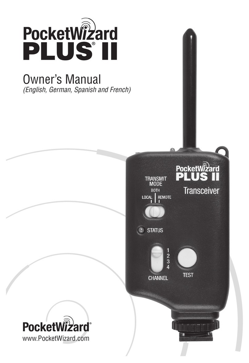 Pocket Wizard Plus II User manual Pocket Wizard Plus II User manual
