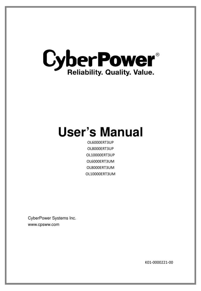 CyberPower OL6000ERT3UP User manual