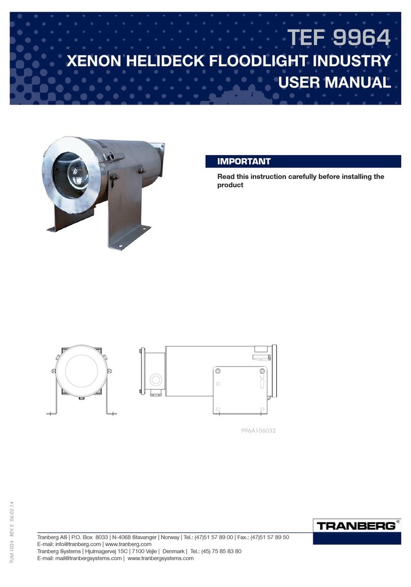 Tranberg TEF 9964 User manual Tranberg TEF 9964 User manual