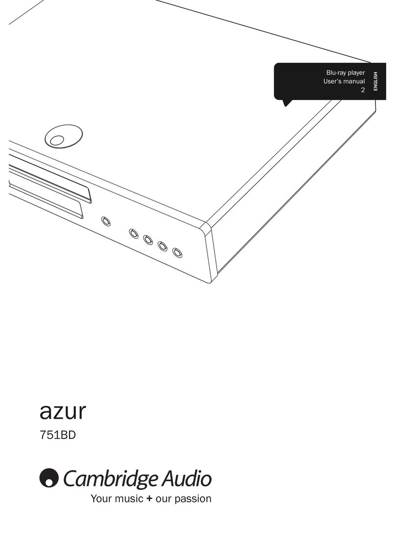 Cambridge Audio AZUR 751BD user manual