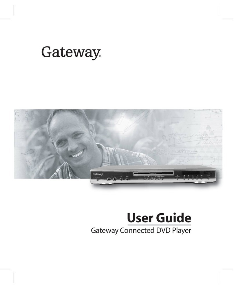 Gateway Connected DVD Player user guide