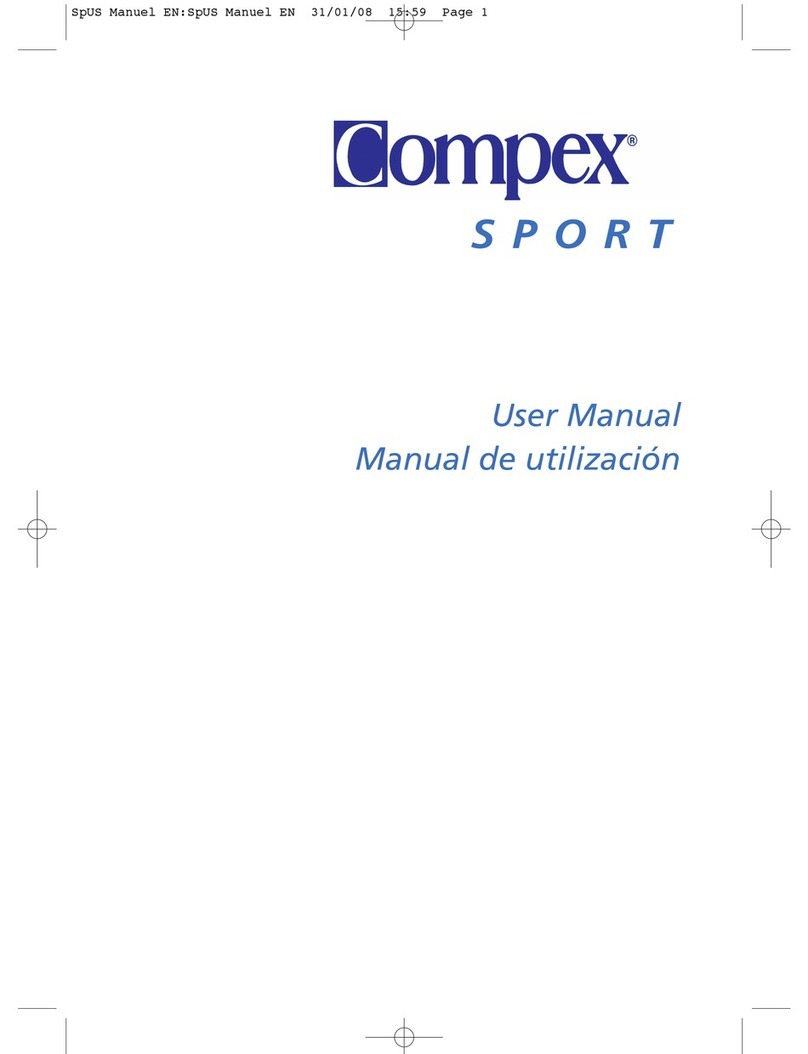 Compex Sport User manual Compex Sport User manual