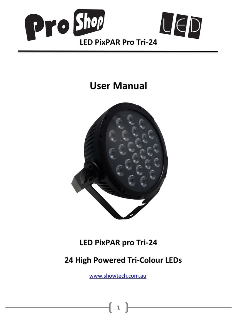 Pro Shop LED PixPAR pro Tri-24 user manual
