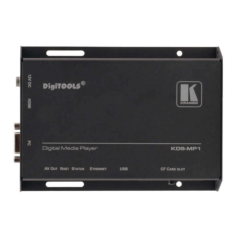 Kramer KDS-MP1 user manual