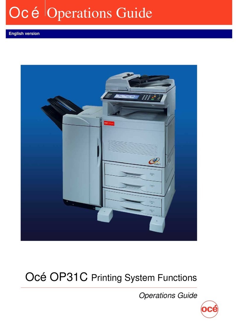 Oce OP31C User manual