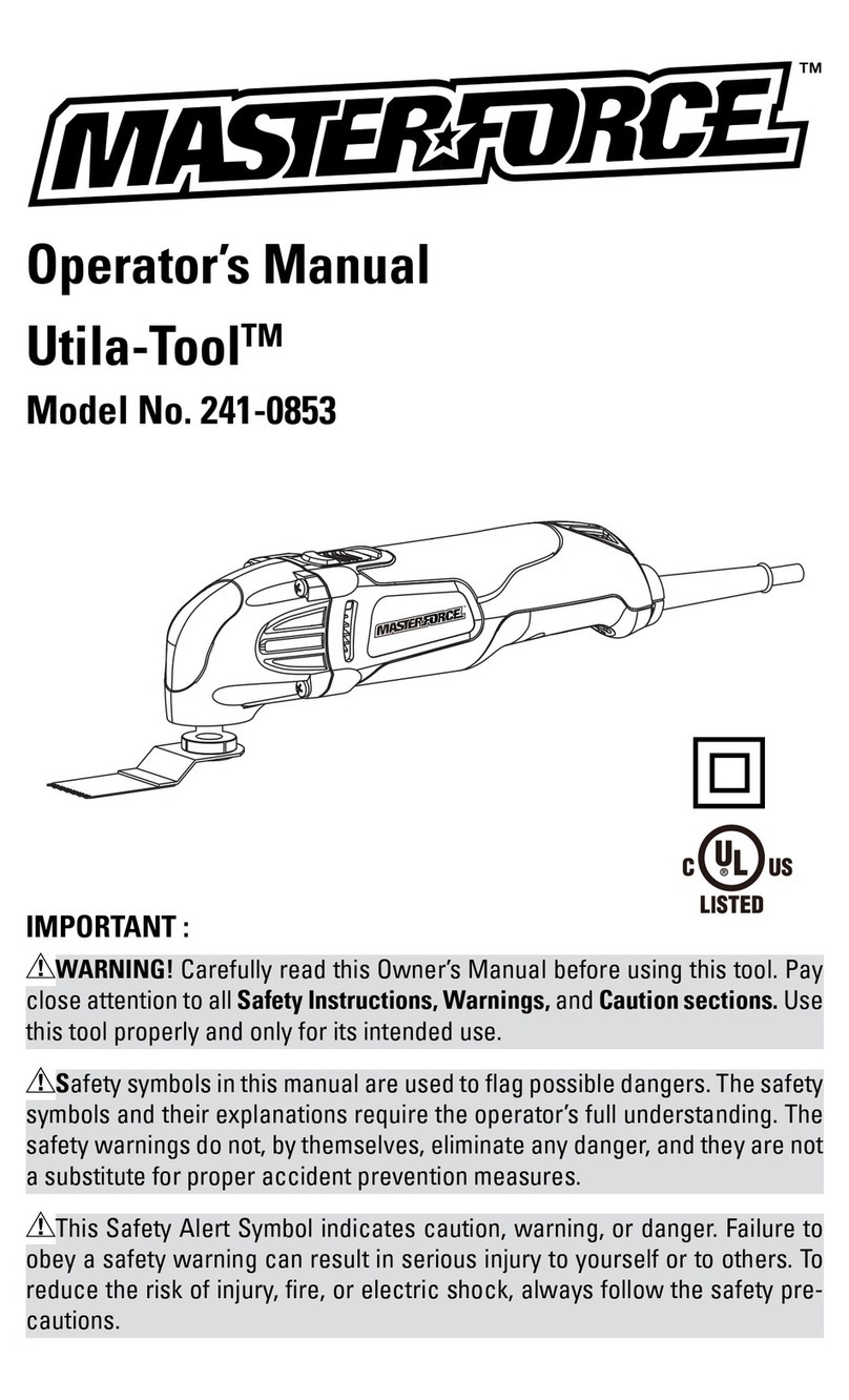 MasterForce Utila-Tool 241-0853 User manual