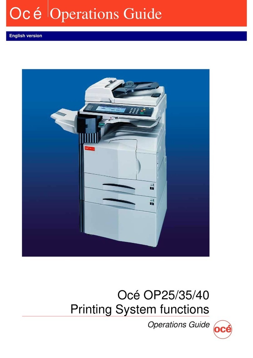 Oce OP25 User manual