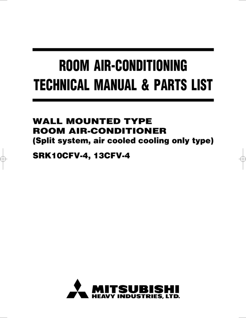 Mitsubishi SRK10CFV-4; SRK13CFV-4 TECHNICAL MANUAL & PARTS LIST