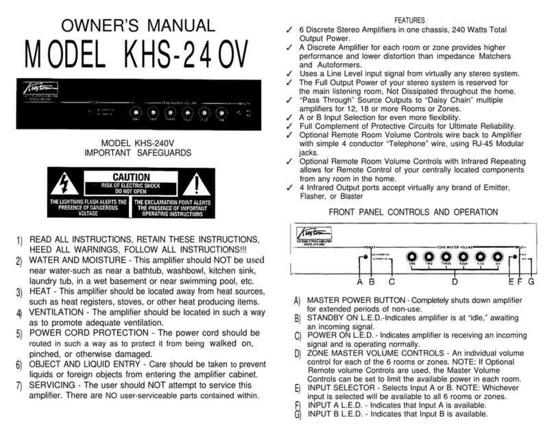 Kustom KHS-240V User manual