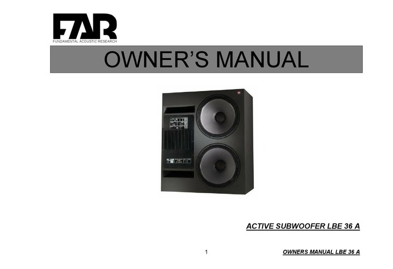 FAR LBE 36 A owner's manual