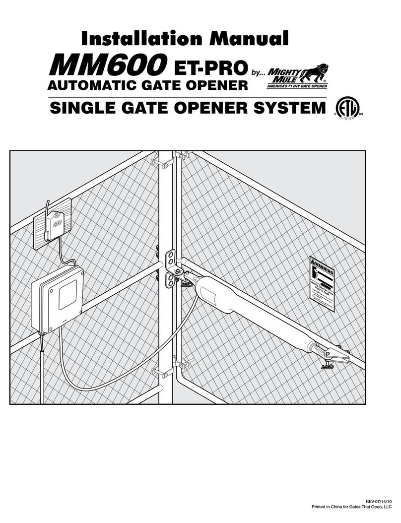 Mighty Mule Mighty Mule MM600 ET-PRO User manual