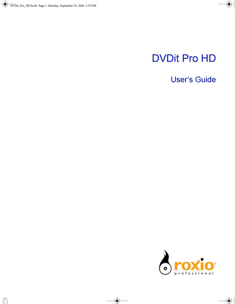 Roxio DVDit Pro HD user guide