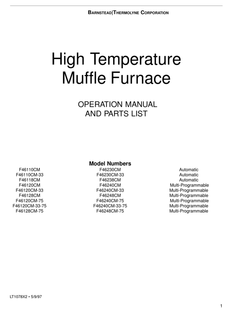 Barnstead F46110CM Operation manual
