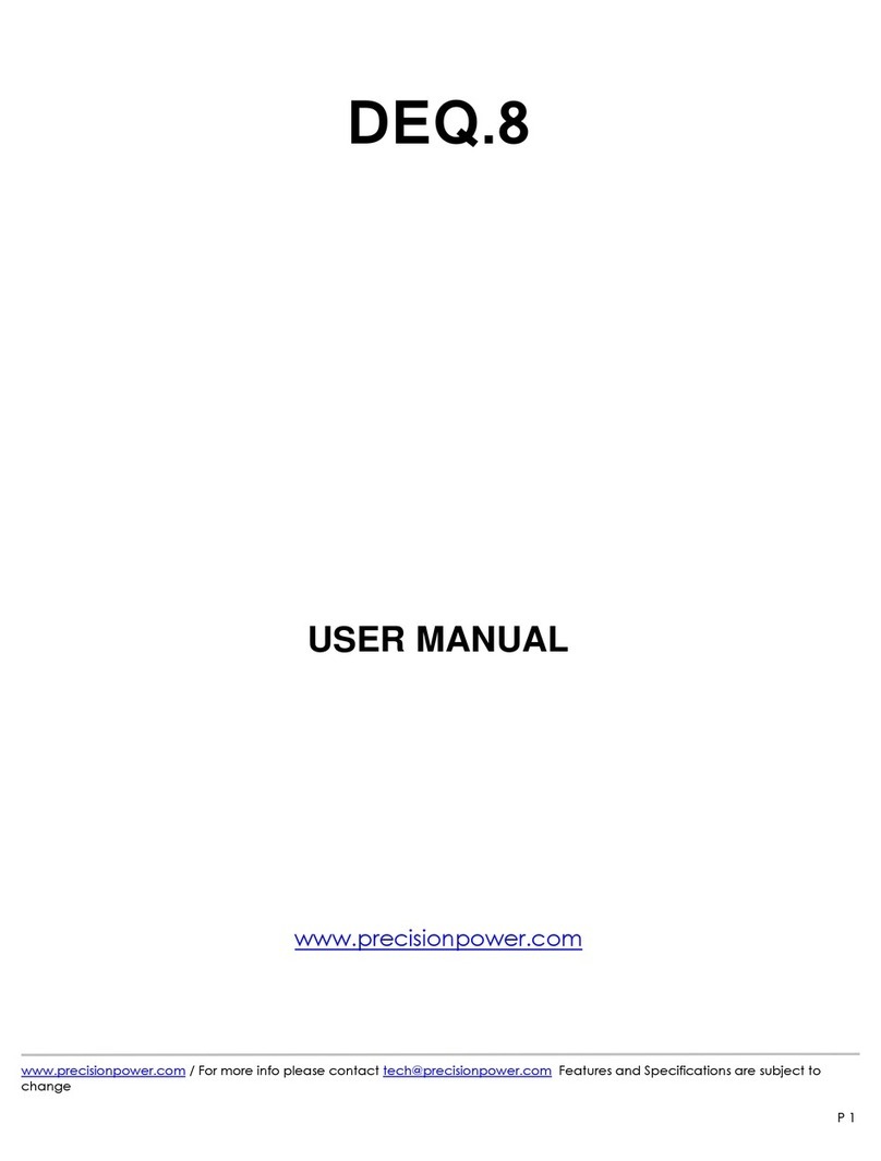Precision Power DEQ.8 user manual Precision Power DEQ.8 user manual