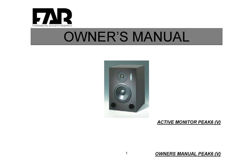 FAR PEAK6 owner's manual