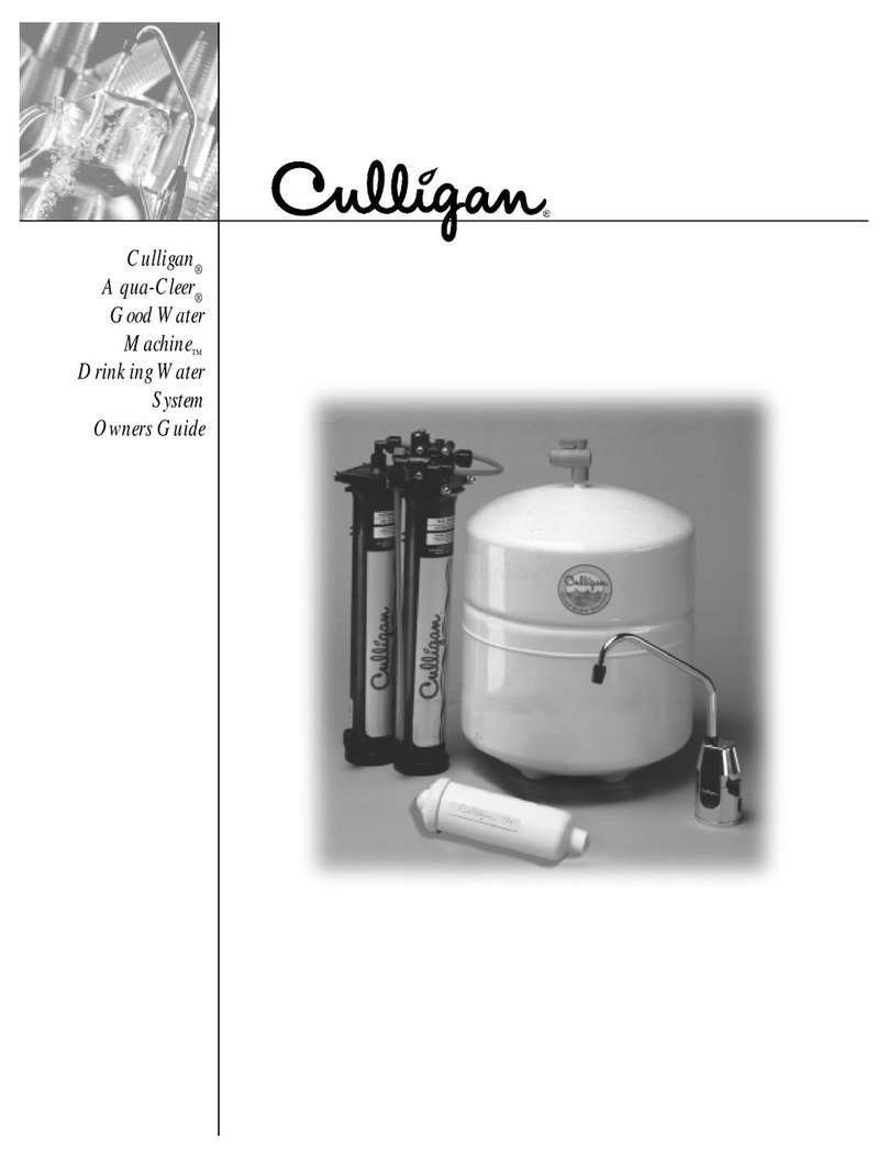 Culligan Aqua-Cleer Good Water Machine User manual
