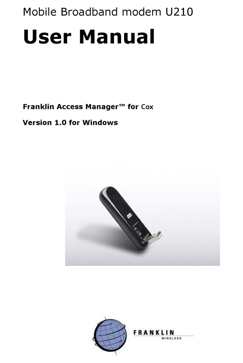 Franklin Wireless U210 User manual