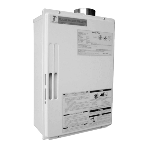 Takagi T-KJr Installation manual and owner's guide
