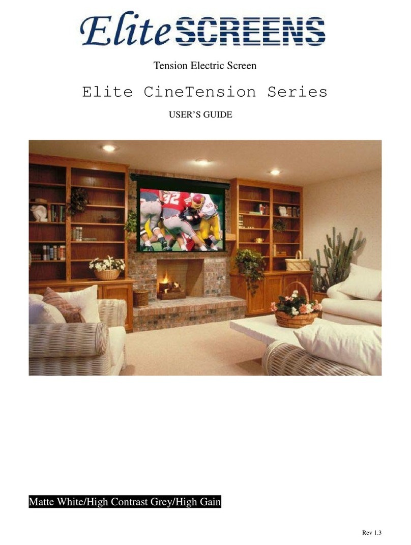 Elite Screens Elite CineTension Series User manual Elite Screens Elite CineTension Series User manual