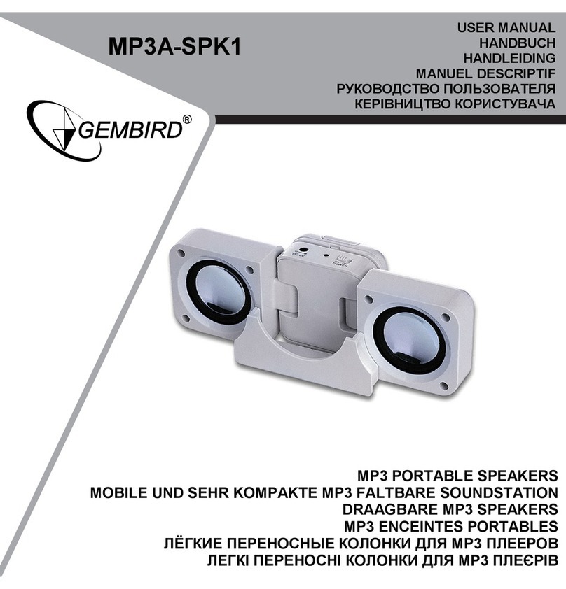 Gembird MP3A-SPK1 user manual