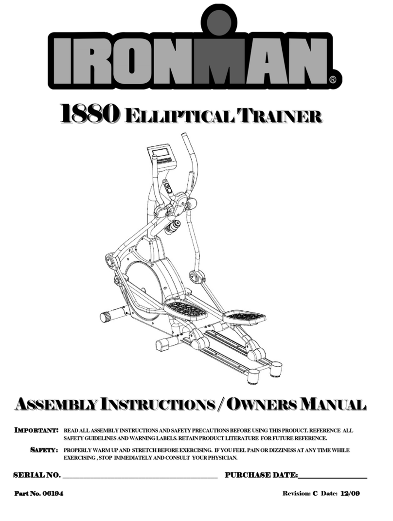 Ironman Fitness 1880 Assembly instructions & owner's manual