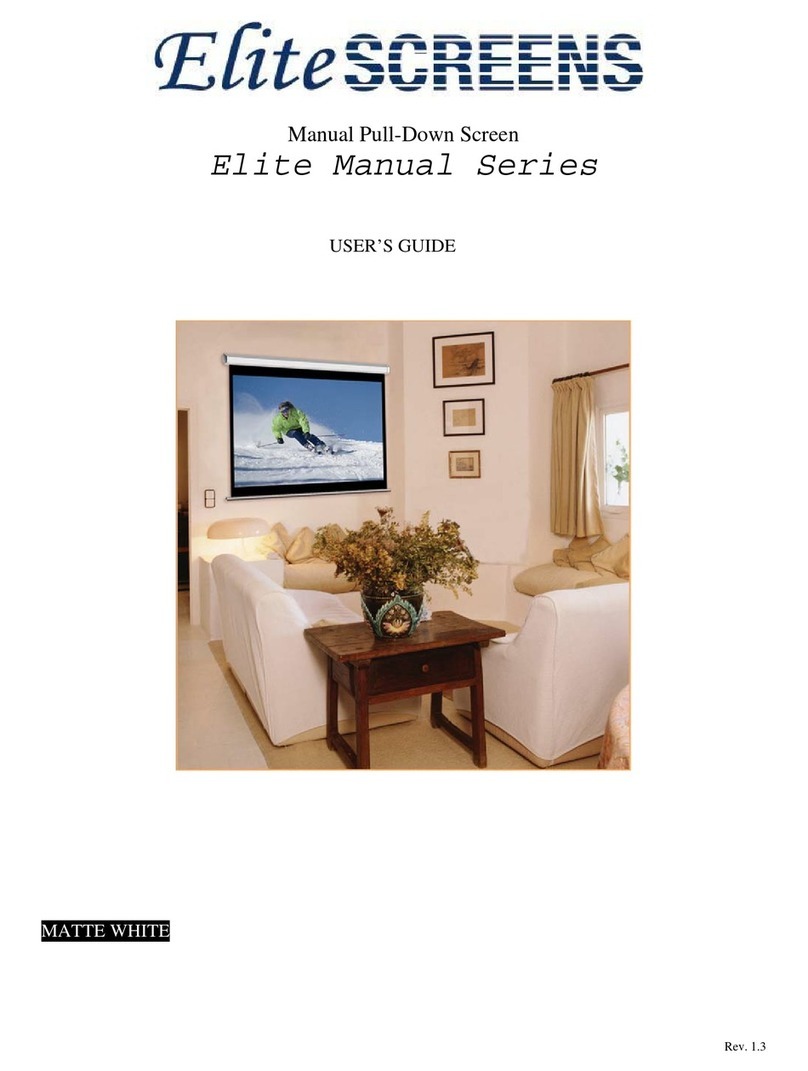 Elite Screens Elite Manual Series user guide Elite Screens Elite Manual Series user guide