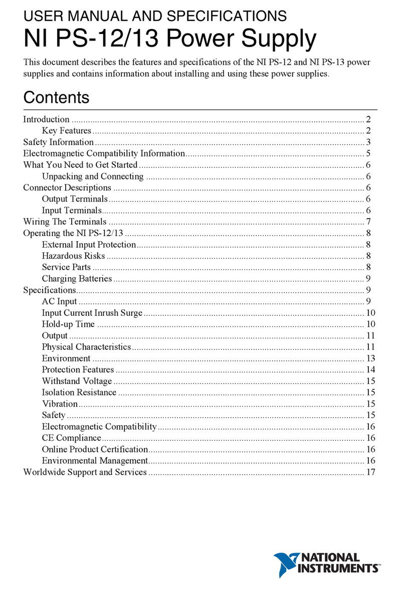 National Instruments NI PS-13 User manual and specifications National Instruments NI PS-13 User manual and specifications