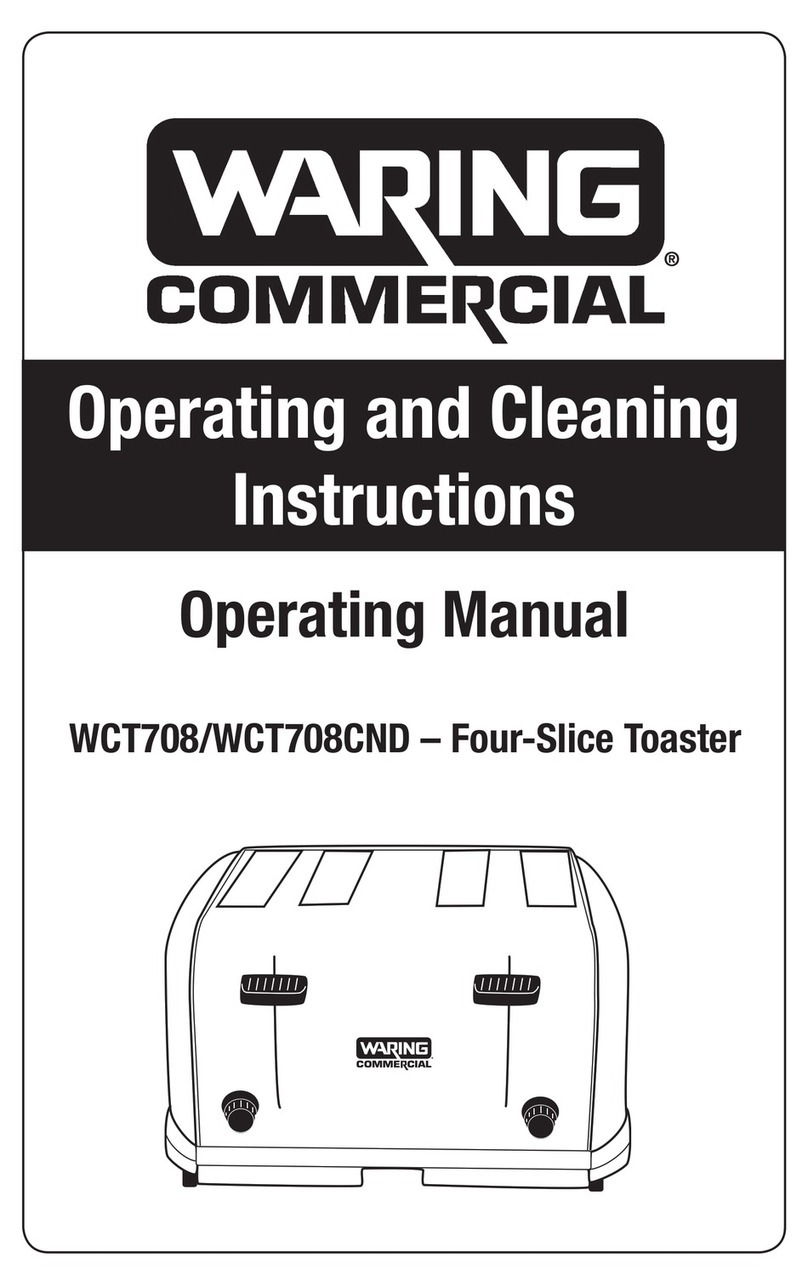 Waring WCT708 operating manual