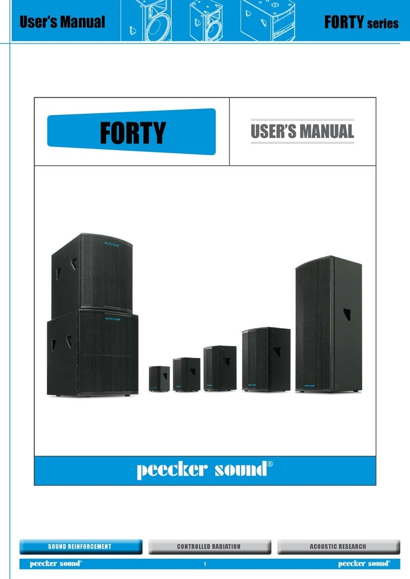 Peecker Sound Forty 4008 user manual