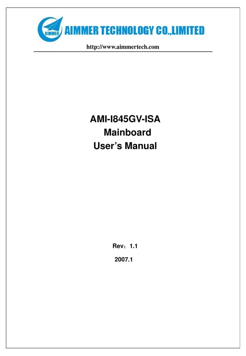 Aimmer technology AMI-I845GV-ISA User manual