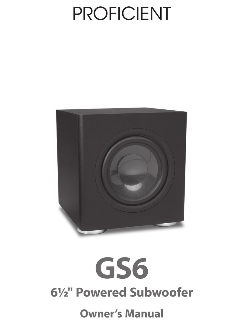 Proficient GS6 owner's manual