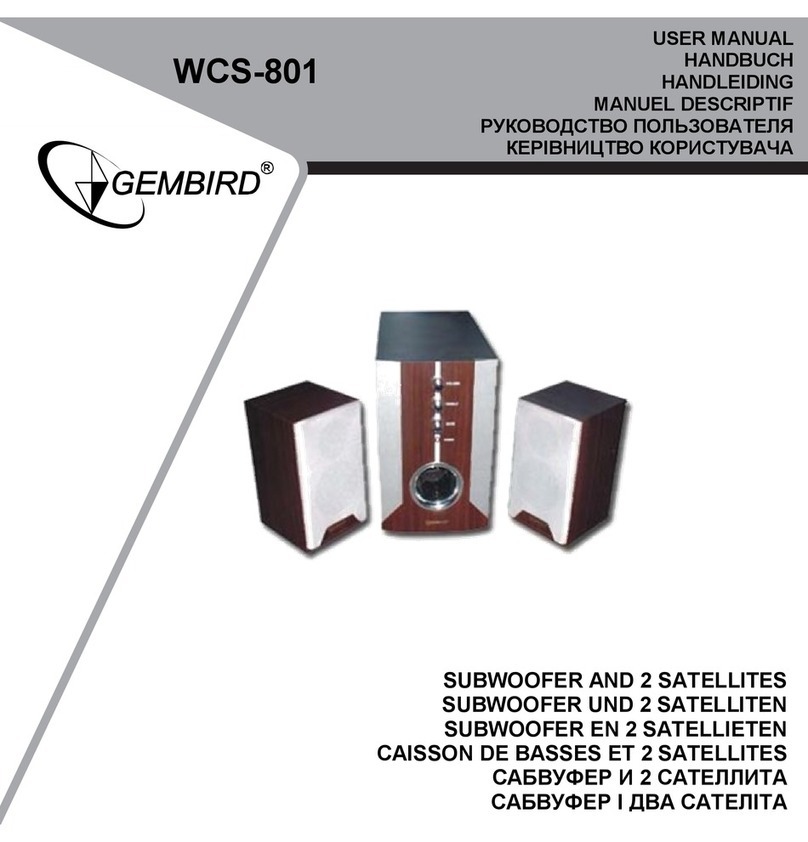 Gembird WCS-801 User manual