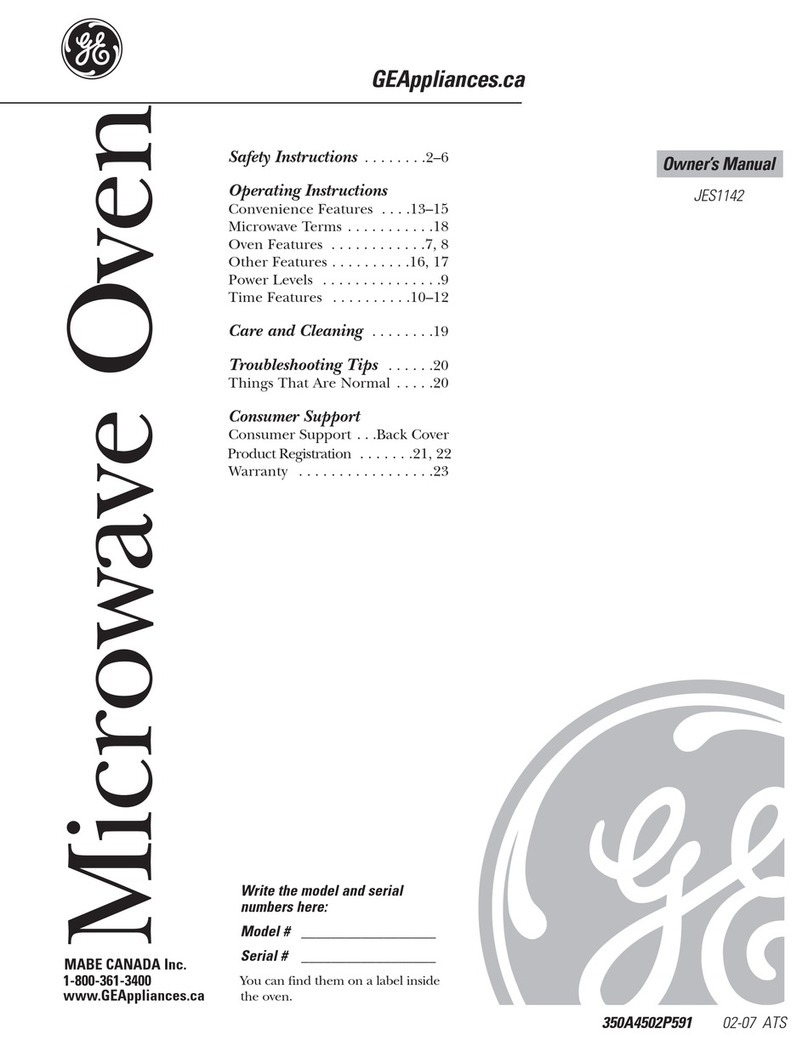 GE JES1142 User manual