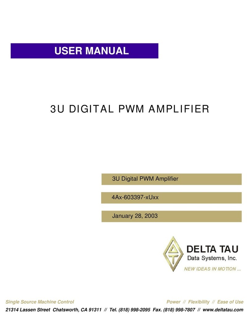 Delta Tau 4Ax-603397-xUxx user manual