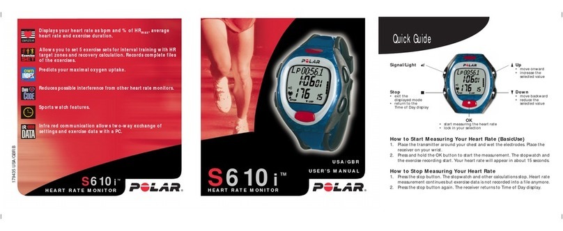 Polar Electro S610 user manual