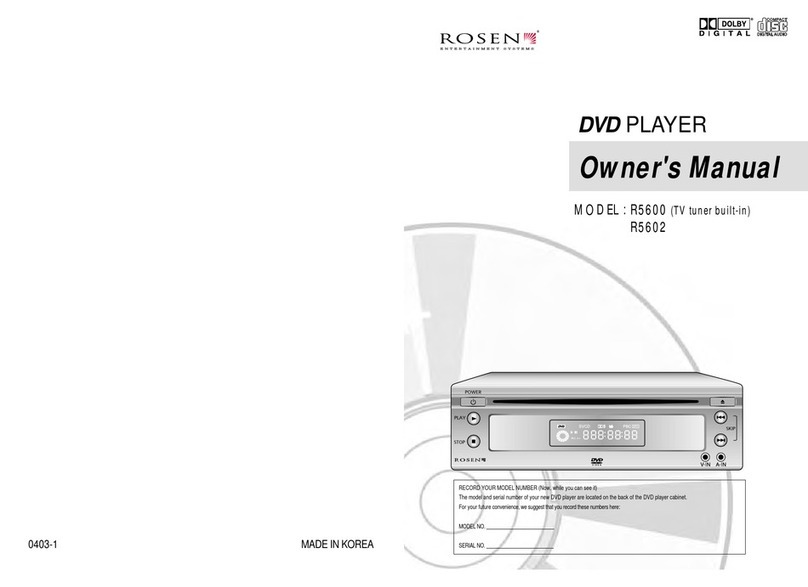 Rosen R5600 owner's manual