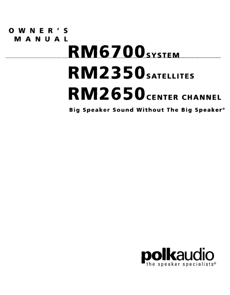 Polk Audio RM6700 User manual