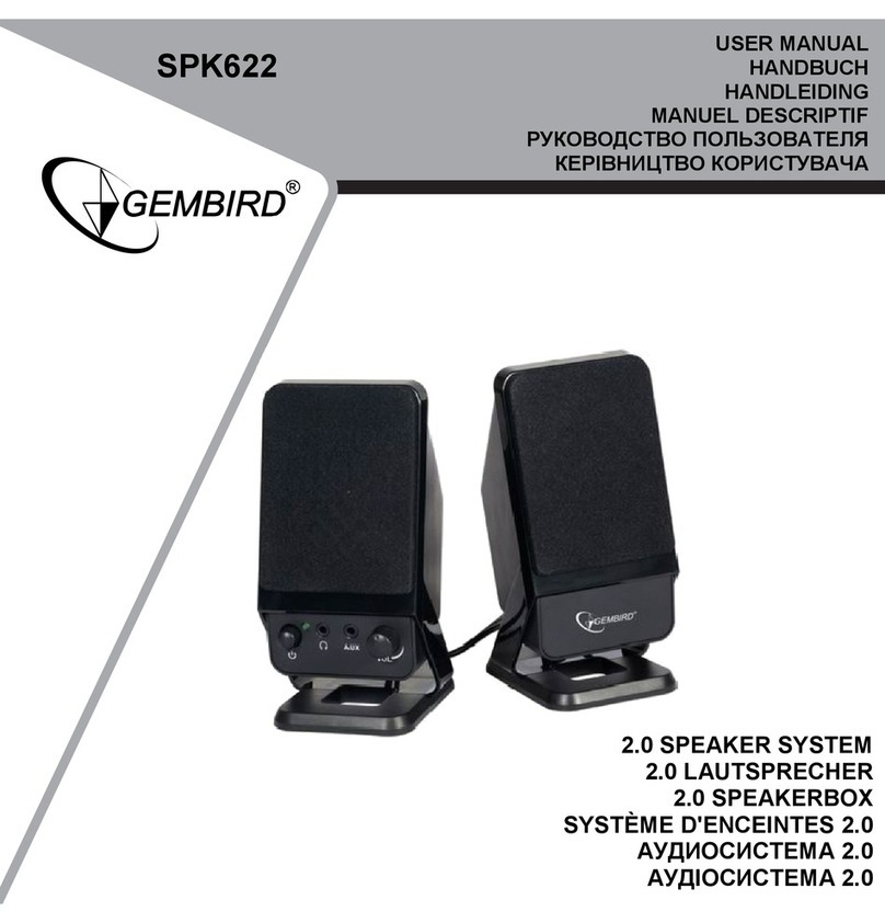 Gembird SPK622 User manual Gembird SPK622 User manual