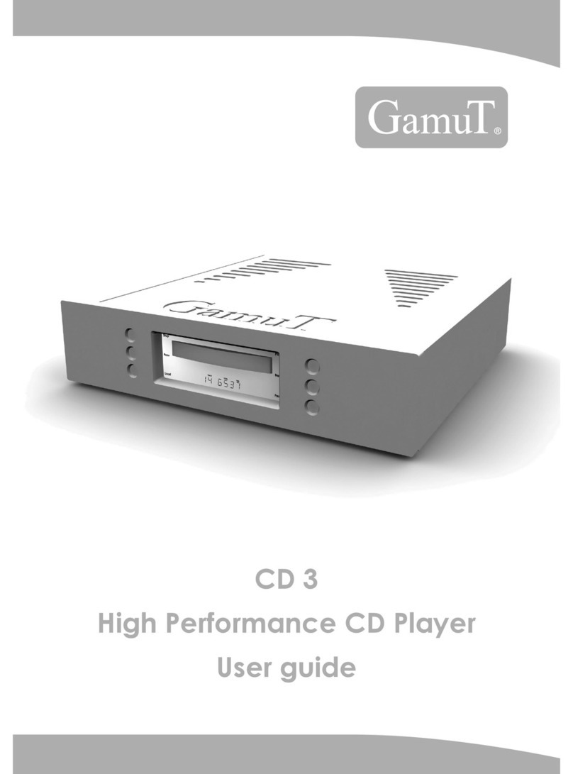 Gamut CD 3 user guide