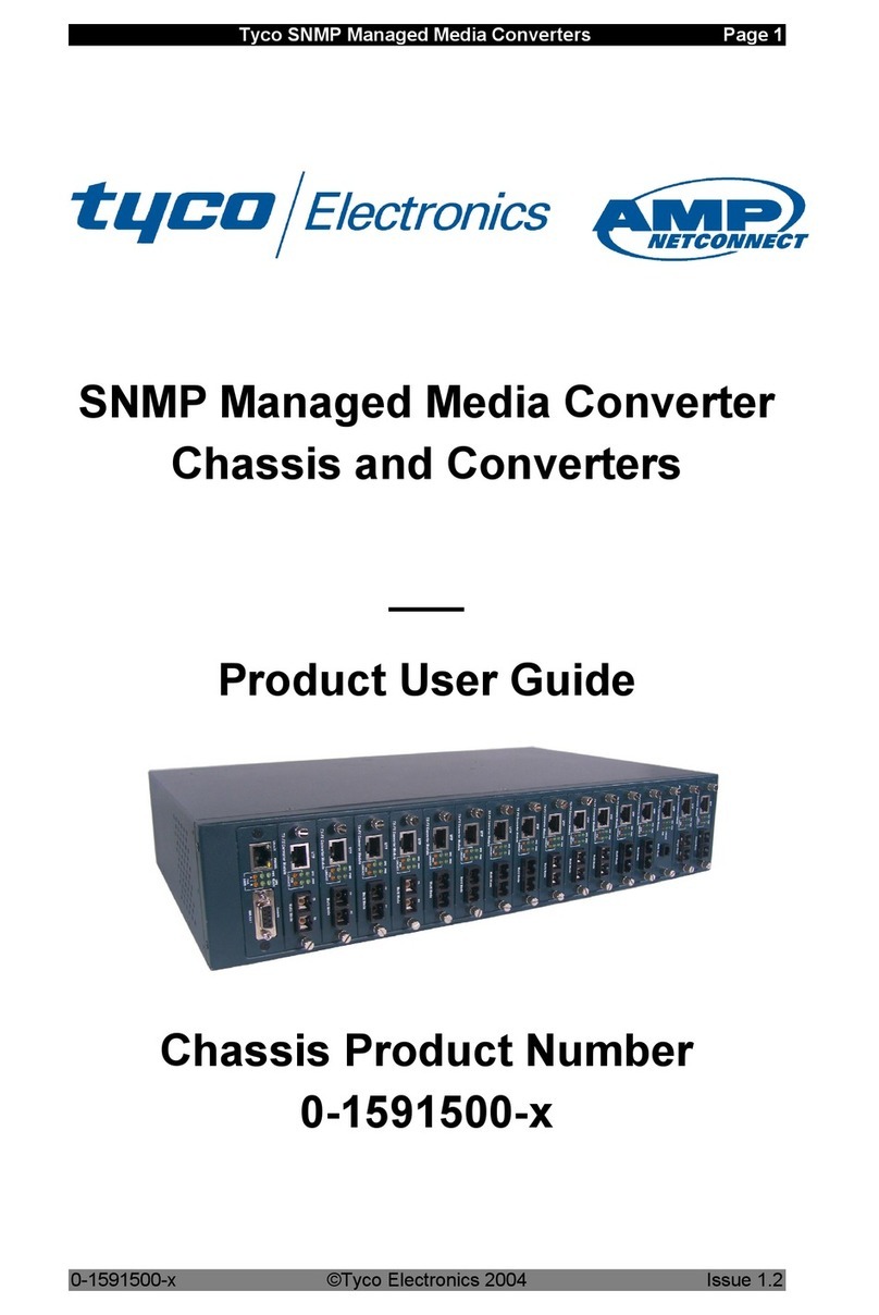 Tyco 0-1591500-x Product user guide