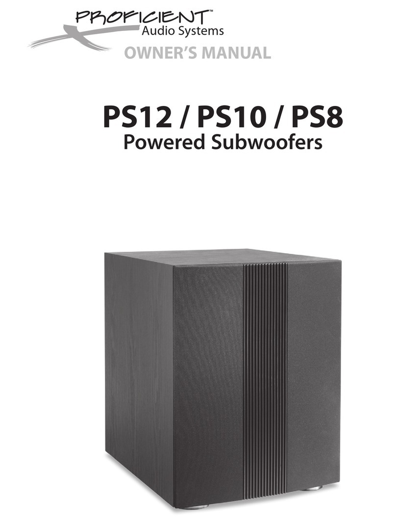 Proficient Audio Systems PS12 owner's manual