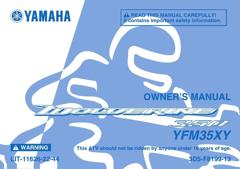 Yamaha Wolverine YFM35XY User manual