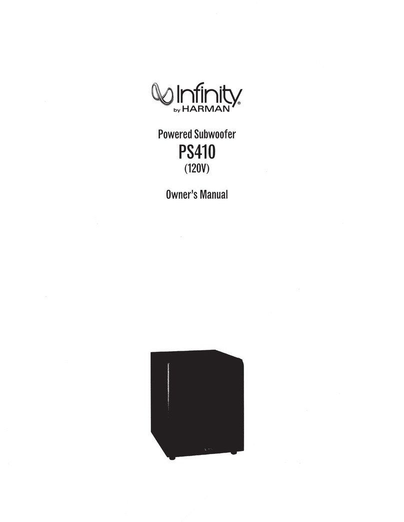 Infinity PS410 owner's manual