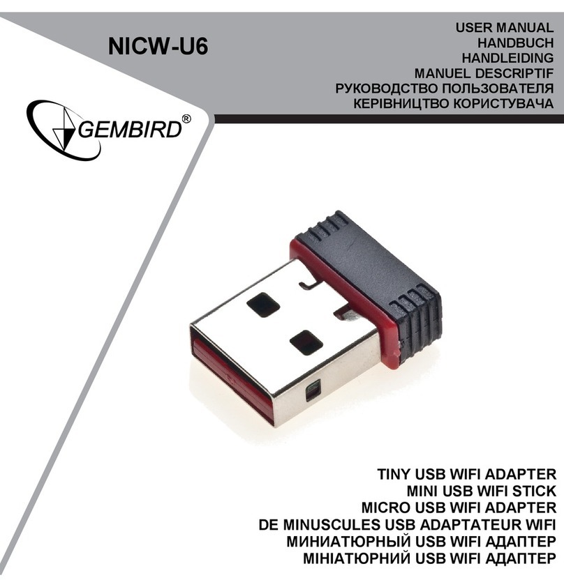 Gembird NICW-U6 User manual